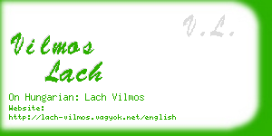 vilmos lach business card